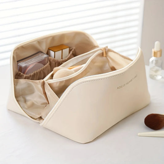 Luxury Makeup Organizer Bag — Zip Travel Cosmetic Case for Women