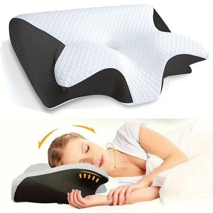 Ergonomic Cotton Snack Pillow — Soft & Lightweight Sleeping Pillow for Side, Back & Stomach Sleepers