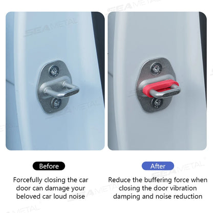 Universal Car Door Shock Absorber — Soundproof Anti-Vibration Cushion Buffer Pad & Damper
