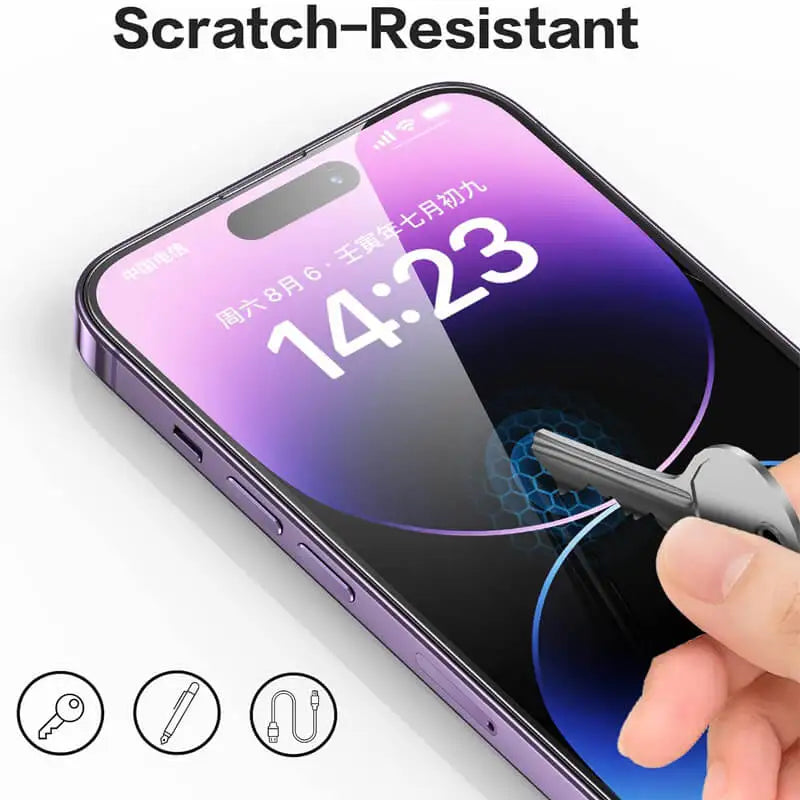 Tempered Glass Screen Protector for iPhone — Compatible with iPhone 11, 12, 13, 14, 15, 16, 17 Pro Max