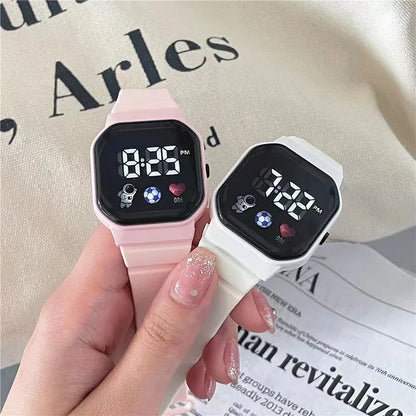Kids Sport LED Digital Watch — Waterproof Silicone Wristwatch for Boys & Girls