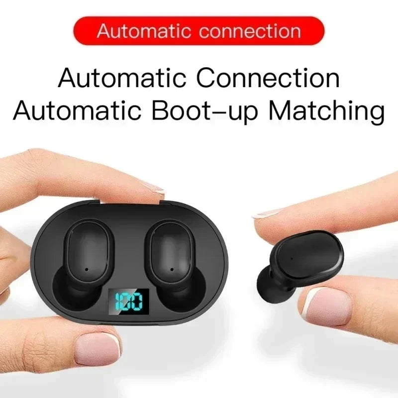 E6S TWS Wireless Bluetooth Earbuds — Noise Cancelling Sports Headphones with Mic