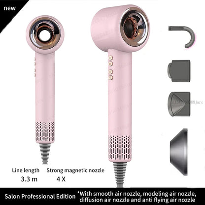 Super Leafless Negative Ion Hair Dryer — 220V Personal Hair Care & Styling Tool with Constant Anion Technology
