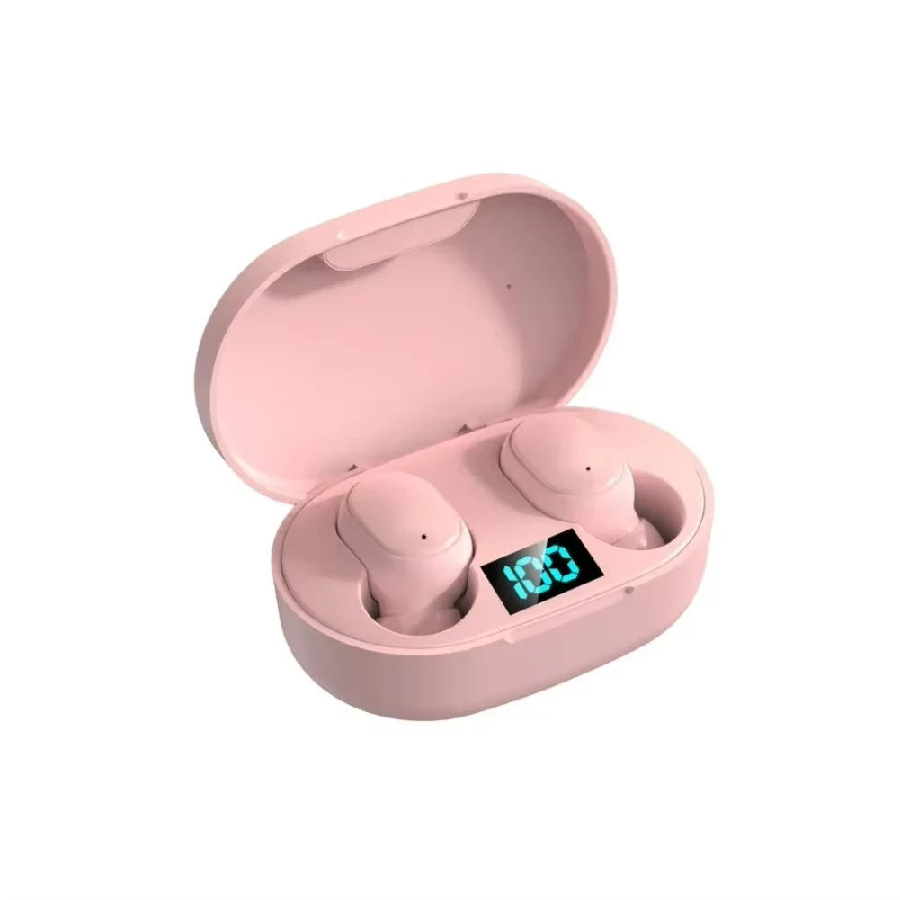 E6S TWS Wireless Bluetooth Earbuds — Noise Cancelling Sports Headphones with Mic