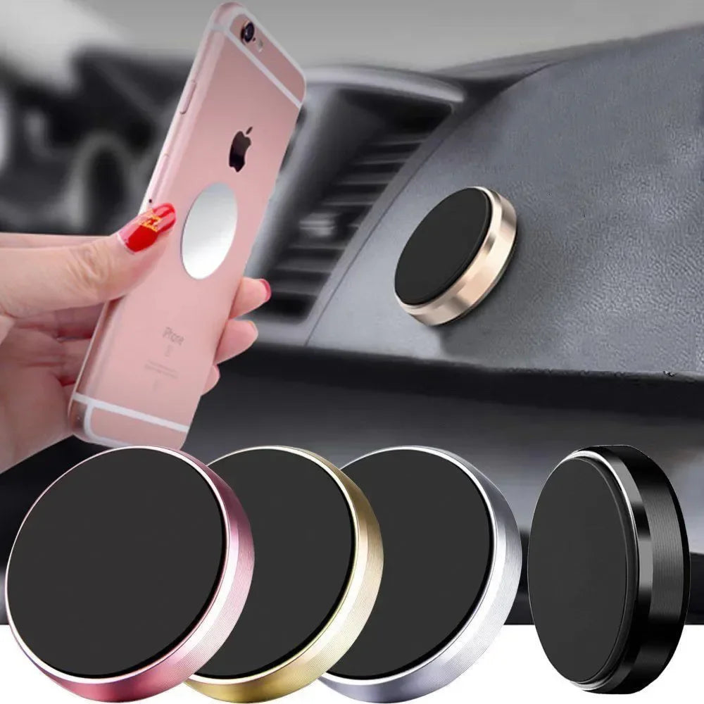 Magnetic Car Phone Holder — Universal Dashboard Mount for iPhone, Samsung, Xiaomi & Huawei