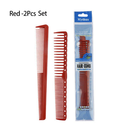 Professional Barbershop Dense Teeth Comb Set — Anti-Static Edge & Corner Comb for Flat Haircut & Styling