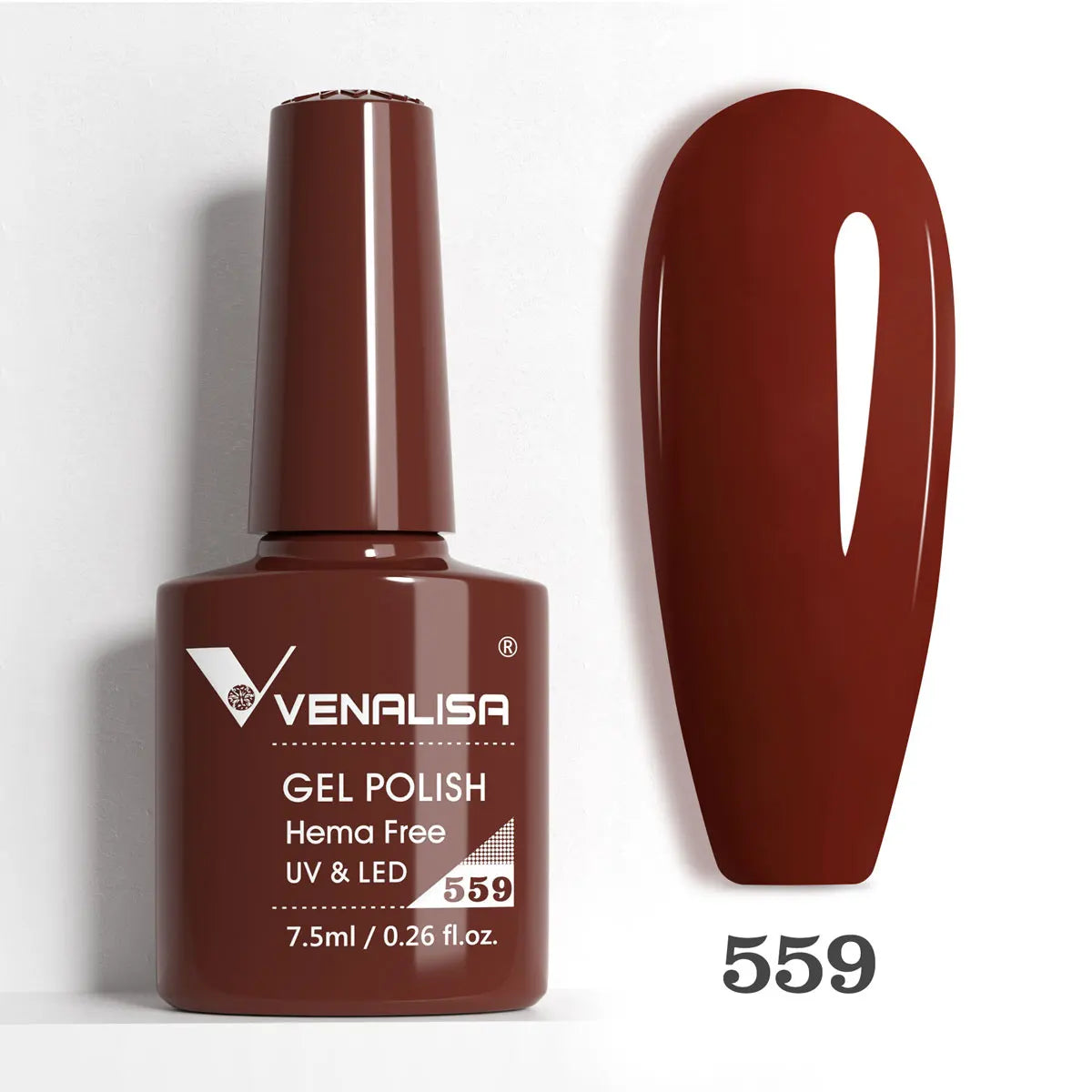 Venalisa HEMA-Free Glitter Gel Nail Polish — Full Coverage UV LED Soak-Off, Jelly Pink & Nude