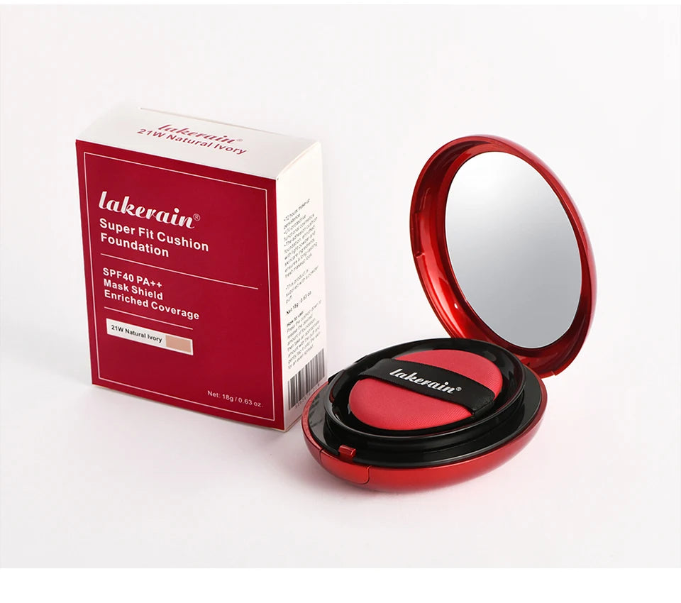Sunscreen Cushion Foundation — Full Coverage Waterproof Long-Lasting Concealer & SPF Makeup
