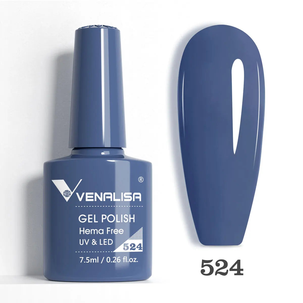 Venalisa HEMA-Free Glitter Gel Nail Polish — Full Coverage UV LED Soak-Off, Jelly Pink & Nude