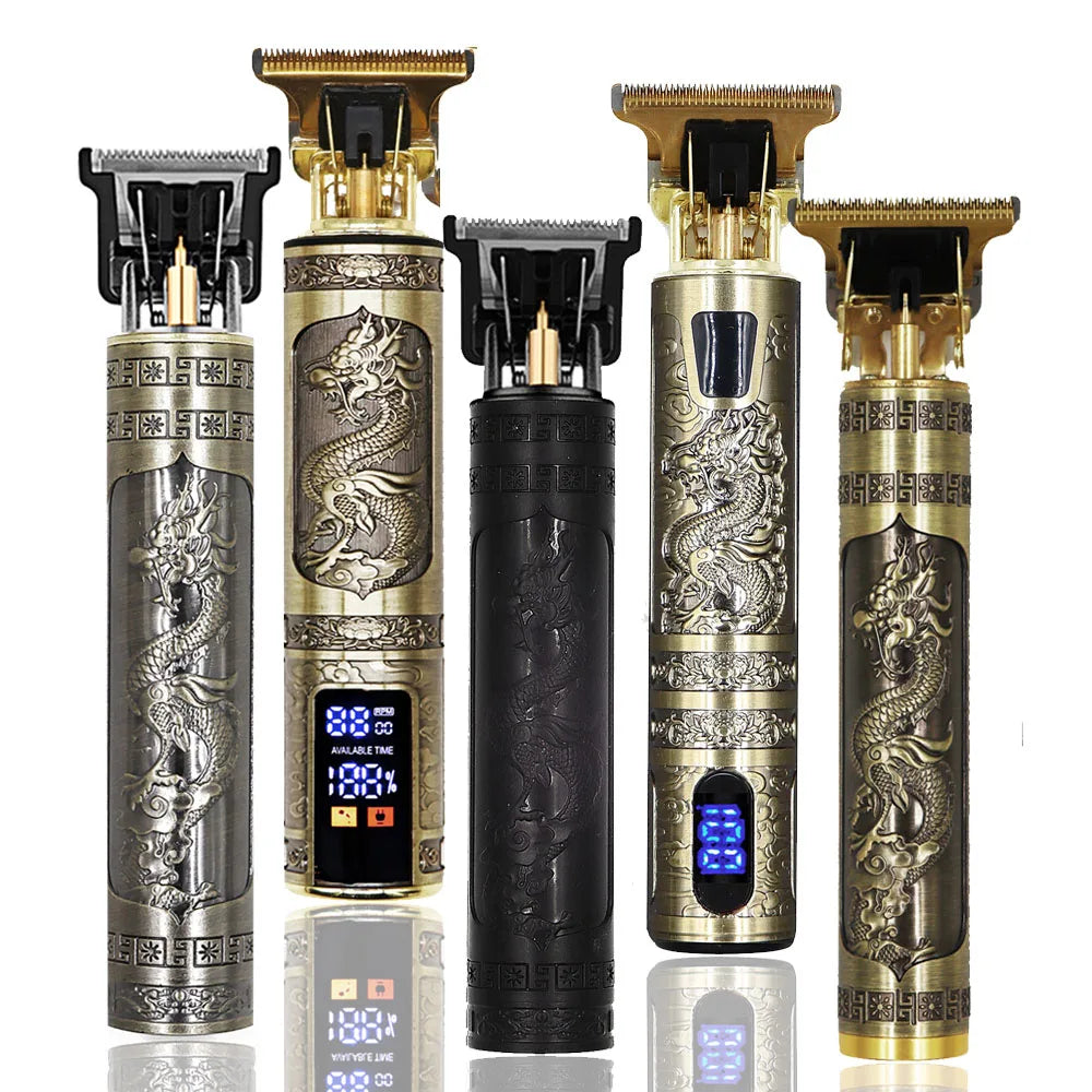 Rechargeable T9 Detail Hair & Beard Trimmer – 12 Designs