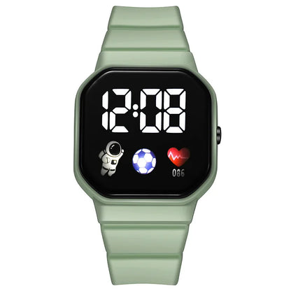Kids Sport LED Digital Watch — Waterproof Silicone Wristwatch for Boys & Girls