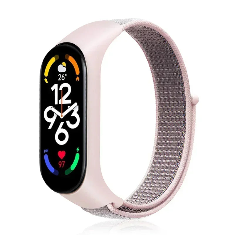 Nylon Sport Strap for Xiaomi Mi Band 3 4 5 6 7 — Soft Adjustable Replacement Wristband