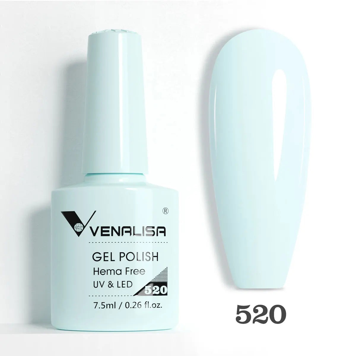 Venalisa HEMA-Free Glitter Gel Nail Polish — Full Coverage UV LED Soak-Off, Jelly Pink & Nude