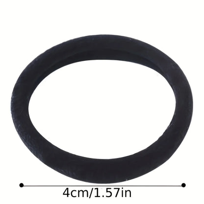 Black & White High-Elasticity Hair Bands — 50/100-Piece Rubber Band Hair Ties for Women