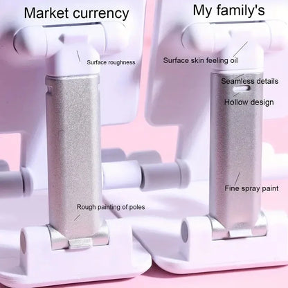 Adjustable Desktop Phone & Tablet Stand — Universal Desk Holder for iPhone, iPad & Xiaomi