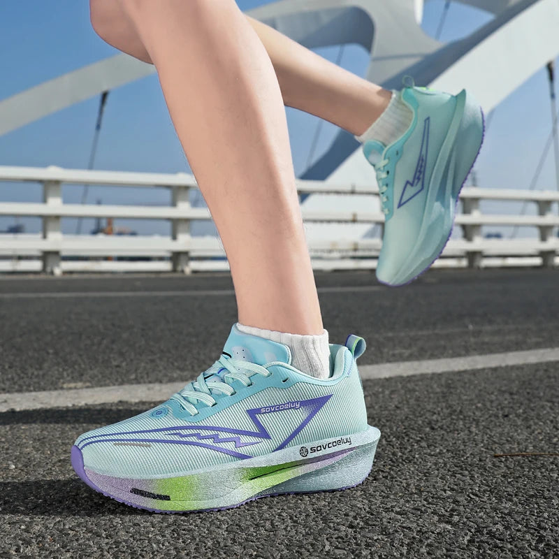 Carbon Board Marathon Running Sneakers — Breathable Lightweight Athletic Shoes for Men & Women