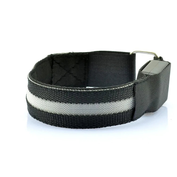 LED Safety Armband Light — USB Rechargeable Running & Cycling Wristband