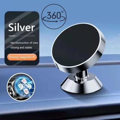Magnetic Car Phone Holder — Universal Dashboard Mount for iPhone, Samsung, Xiaomi & Huawei