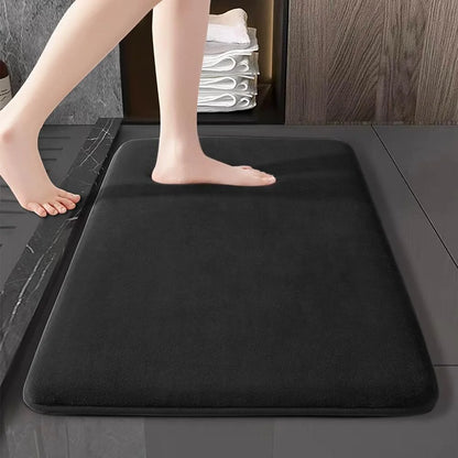 Absorbent Suede-Feel Bathroom Floor Mat – 6 Sizes