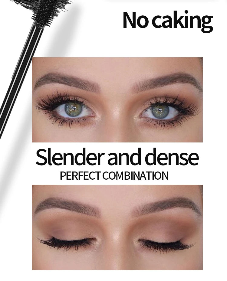 YANQINA Waterproof Liquid Eyeliner & 4D Mascara Set — Thick Curling Lashes & Eyebrow Pencil Eye Makeup