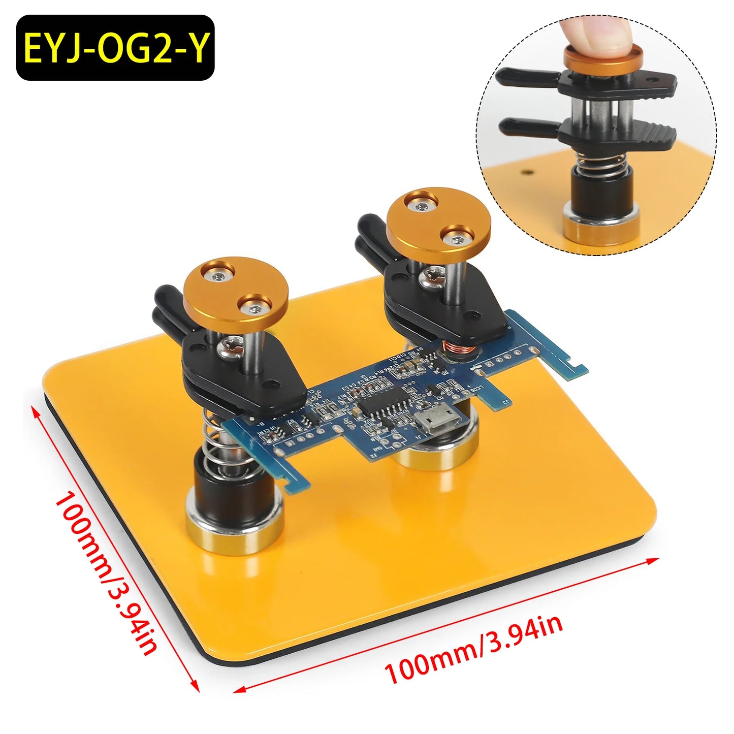 Magnetic Helping Hand Soldering Tool — Third Hand with Flexible Arms & Alligator Clips for Electronics Repair