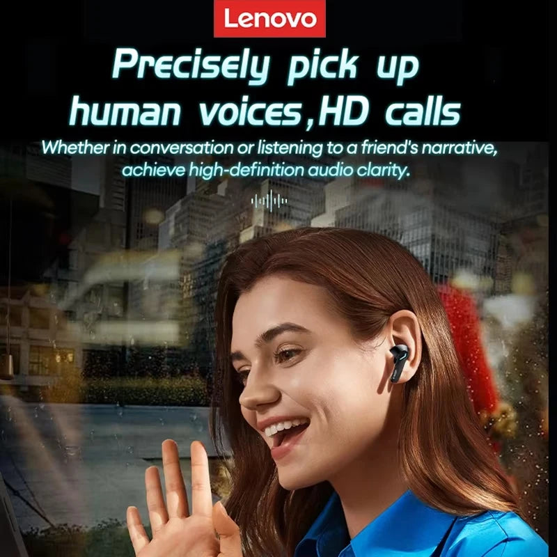 Lenovo GM2 Pro Wireless Gaming Earphones — Bluetooth 5.3, Low Latency Dual Mode, Sports Earbuds with Mic