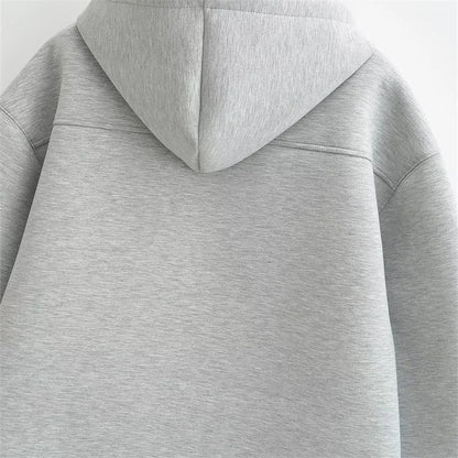 KEYANKETIAN Oversized Zip-Up Hoodie — Unisex High Street Sweatshirt