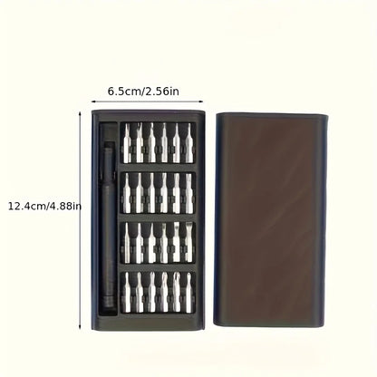 25-in-1 Mini Screwdriver Set — Flathead & Phillips Precision Screwdrivers for Electronics, Phones & Gadgets