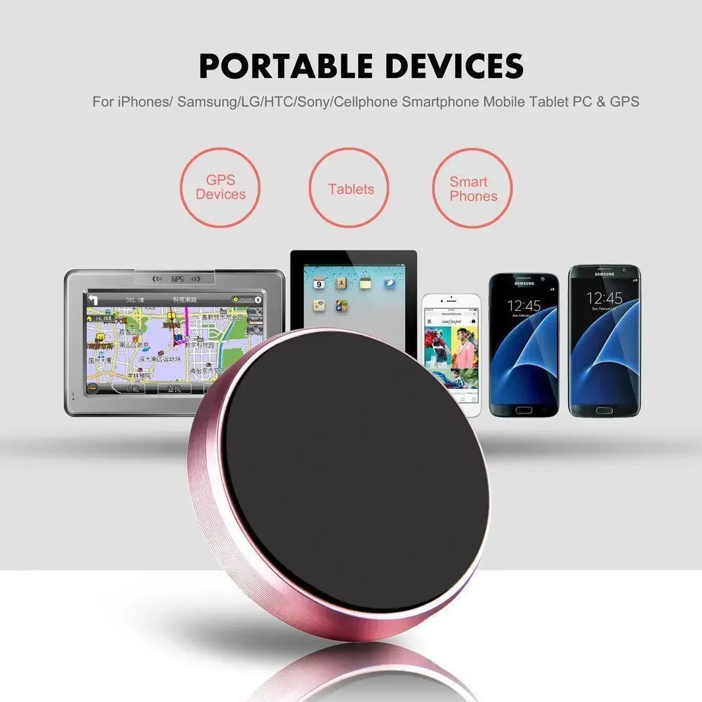 Magnetic Car Phone Holder — Universal Dashboard Mount for iPhone, Samsung, Xiaomi & Huawei