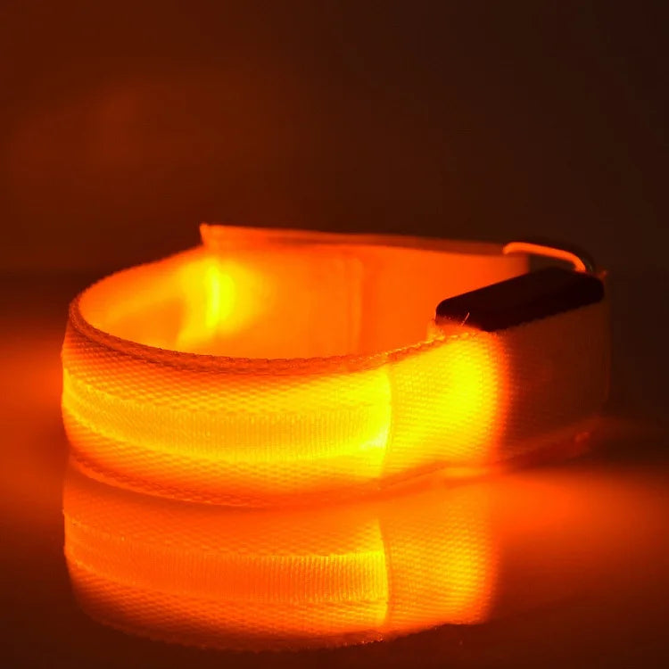LED Safety Armband Light — USB Rechargeable Running & Cycling Wristband