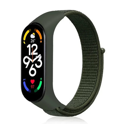 Nylon Sport Strap for Xiaomi Mi Band 3 4 5 6 7 — Soft Adjustable Replacement Wristband
