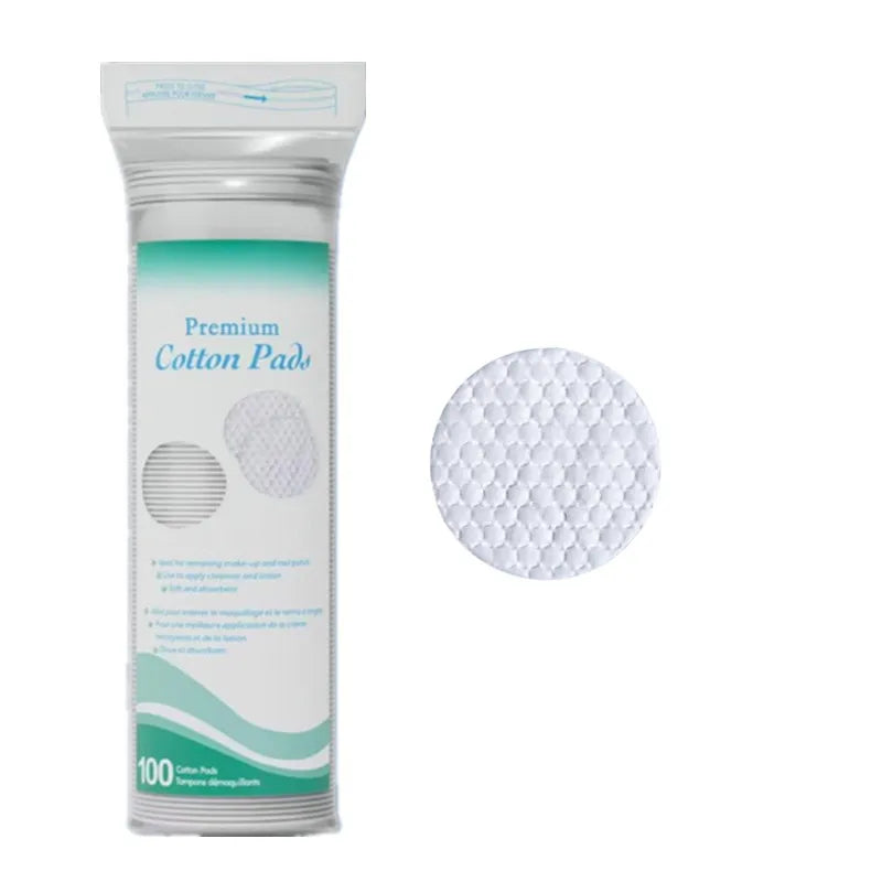 Disposable Makeup Remover Cotton Pads — Soft Dual-Sided Facial Cleansing Rounds for Daily Use & Nail Polish Removal