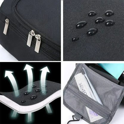 Leather Toiletry Bag — Hanging Dopp Kit for Men & Women