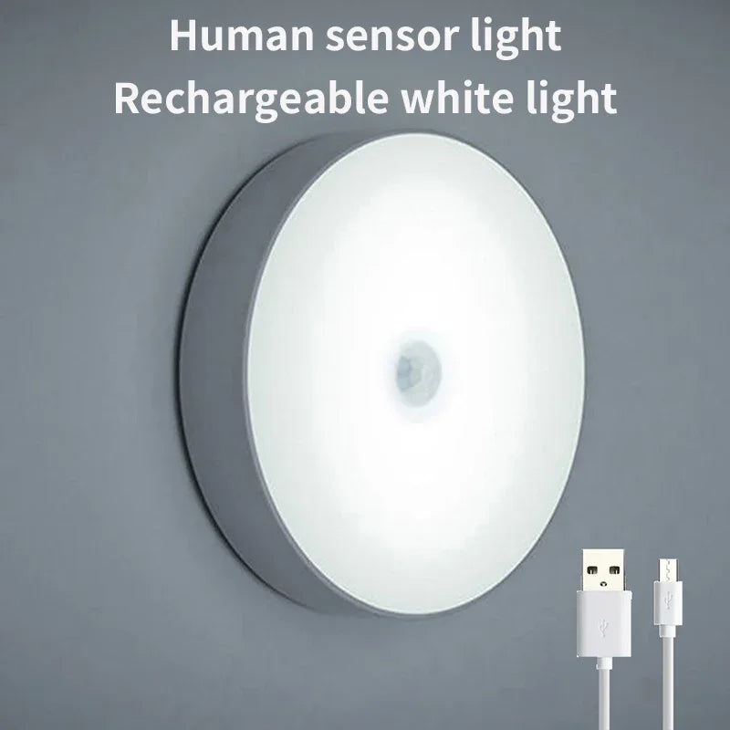 Smart Cabinet Light with Motion Sensor — USB Rechargeable Wireless Magnetic Under-Cabinet LED