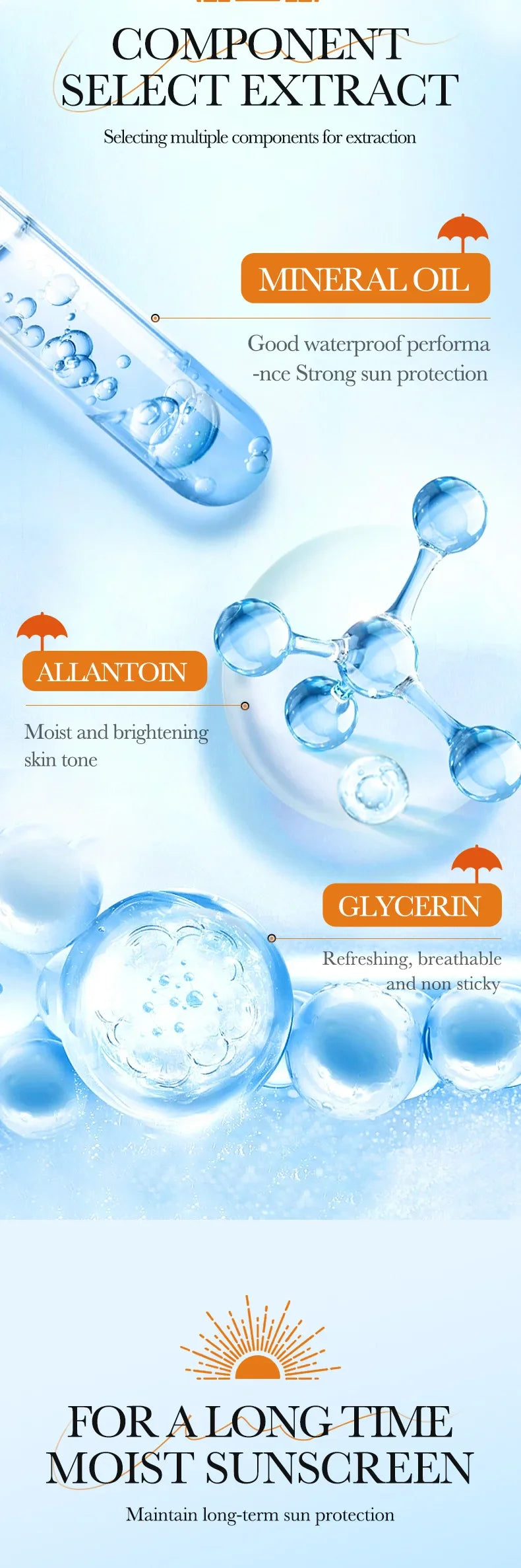 SPF50+ PA+++ Dual Tube Multi-Effect Facial Sunscreen — Brightening Solar Blocker