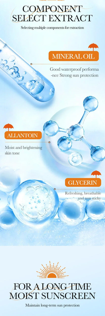 SPF50+ PA+++ Dual Tube Multi-Effect Facial Sunscreen — Brightening Solar Blocker