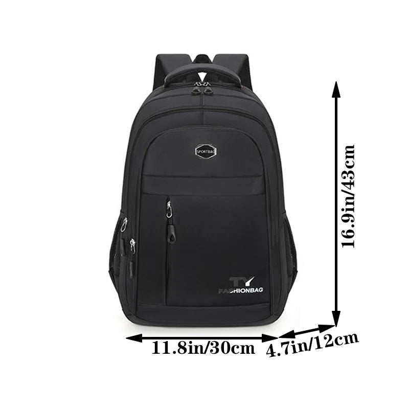 Neutral Nylon Business & Travel Backpack — Unisex Laptop Bag for Work, School & Travel