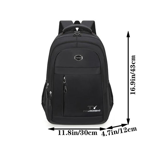 Neutral Nylon Business & Travel Backpack — Unisex Laptop Bag for Work, School & Travel