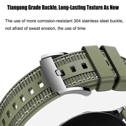 22mm Nylon Sport Watch Band — Compatible with Huawei & Samsung Galaxy Watch