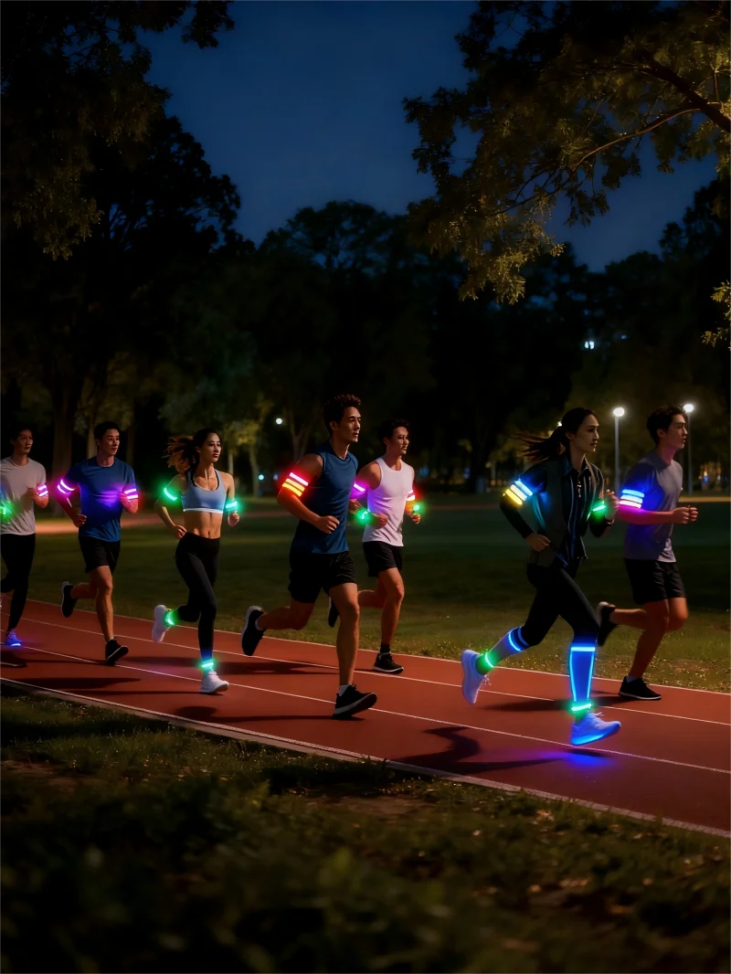 LED Safety Armband Light — USB Rechargeable Running & Cycling Wristband