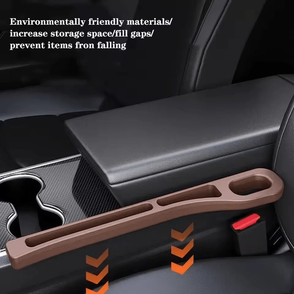 Car Seat Gap Filler — Leak-Proof Side Seam Plug Strip & Phone Wallet Holder for All Car Models