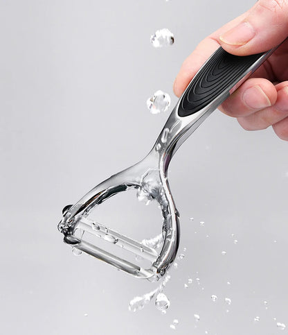Stainless Steel Multi-Function Vegetable & Fruit Peeler — Carrot Grater & Kitchen Peeling Tool