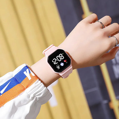 Kids Sport LED Digital Watch — Waterproof Silicone Wristwatch for Boys & Girls