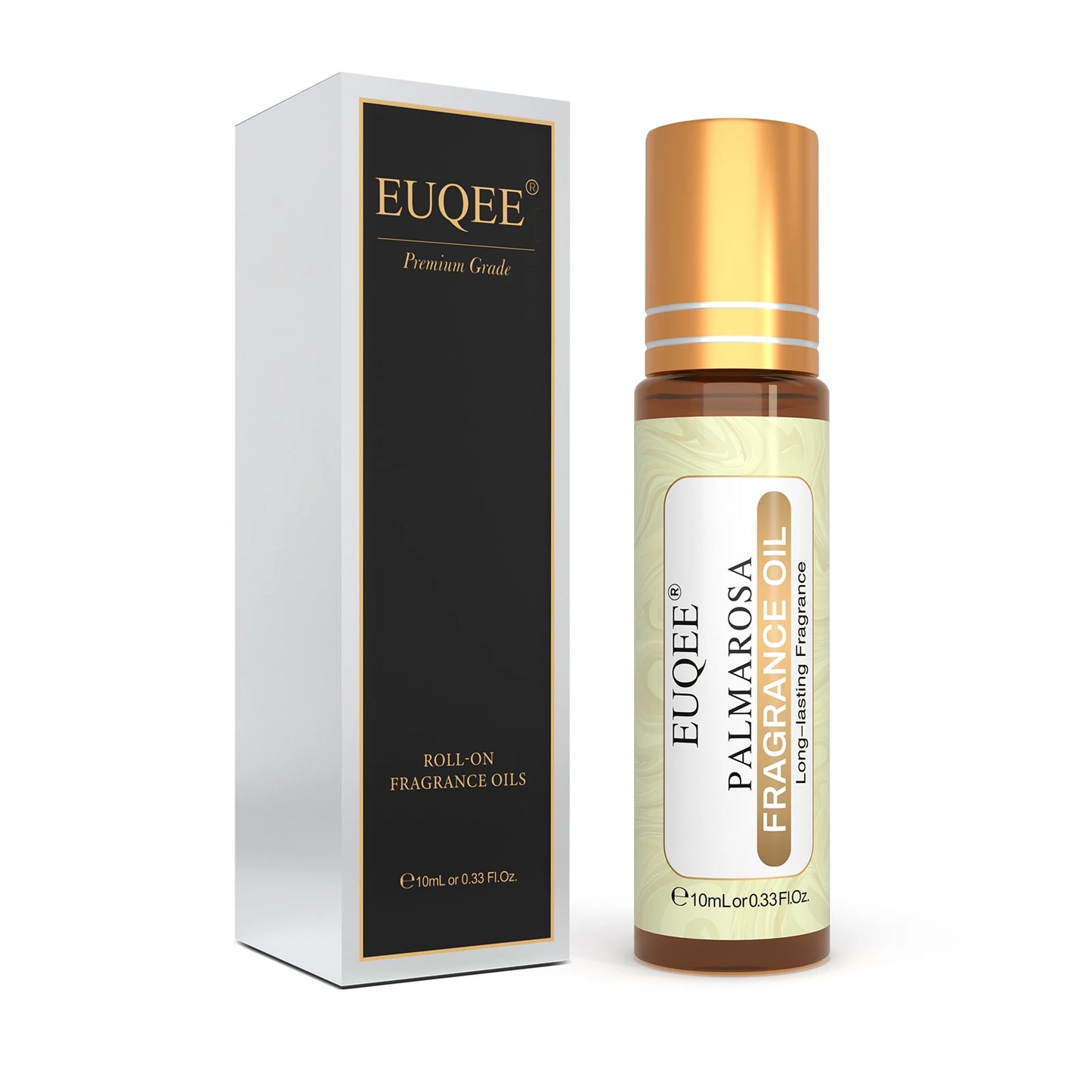 EUQEE 10ml Roll-On Fragrance Oil — Long Lasting Scent in La Vie Est Belle, CHANCE, J'adore, Cotton, Strawberry & Mango