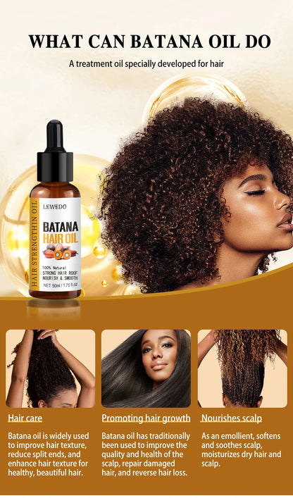 100% Pure Batana Oil — Deep Hair & Scalp Nourishment Treatment