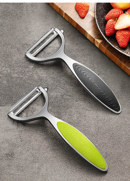 Stainless Steel Multi-Function Vegetable & Fruit Peeler — Carrot Grater & Kitchen Peeling Tool