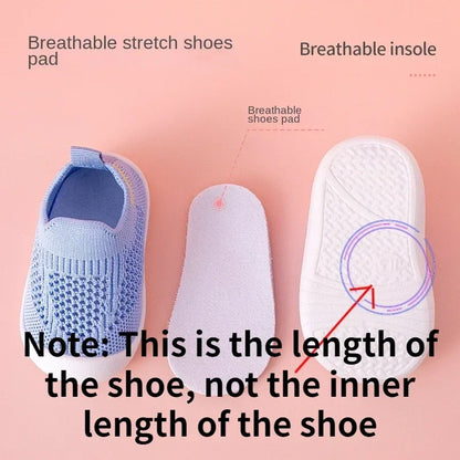 Toddler Breathable Knitted Slip-On Sneakers — Soft Non-Slip School Casual Shoes for Boys & Girls