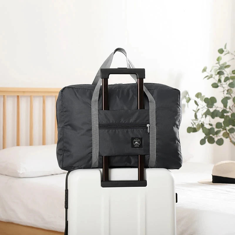 25 L Foldable Travel Duffel Bag with Trolley Sleeve