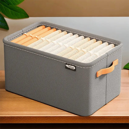 Foldable Clothes Organizer Storage Box — Large Capacity Wardrobe Drawer for Pants, Sweaters & Underwear