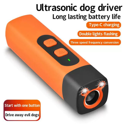 Ultrasonic Dog Barking Deterrent — Rechargeable Anti-Bark Training Device for Dogs